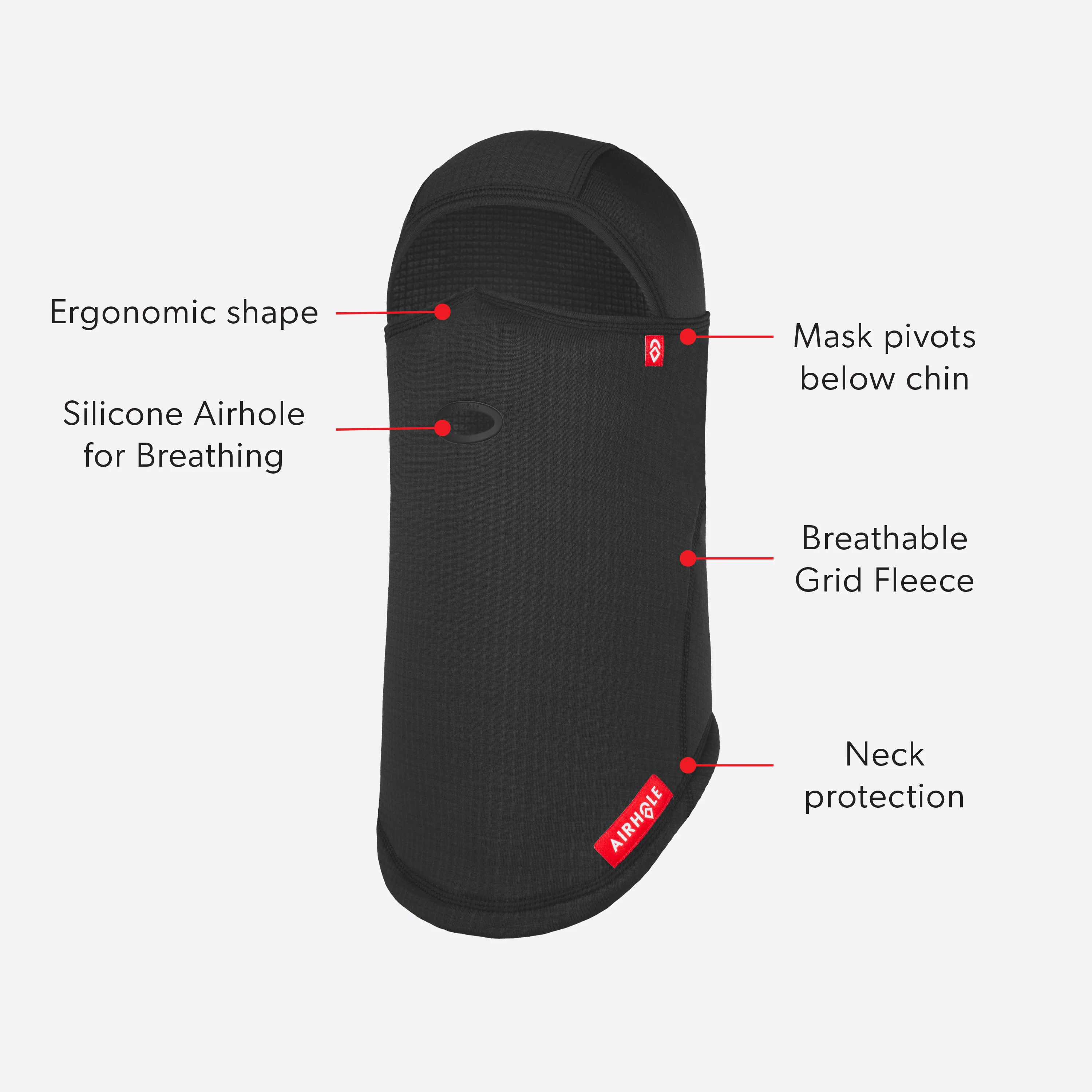 Airhole Original Mouth | Balaclava Waffle Fleece - Image 2