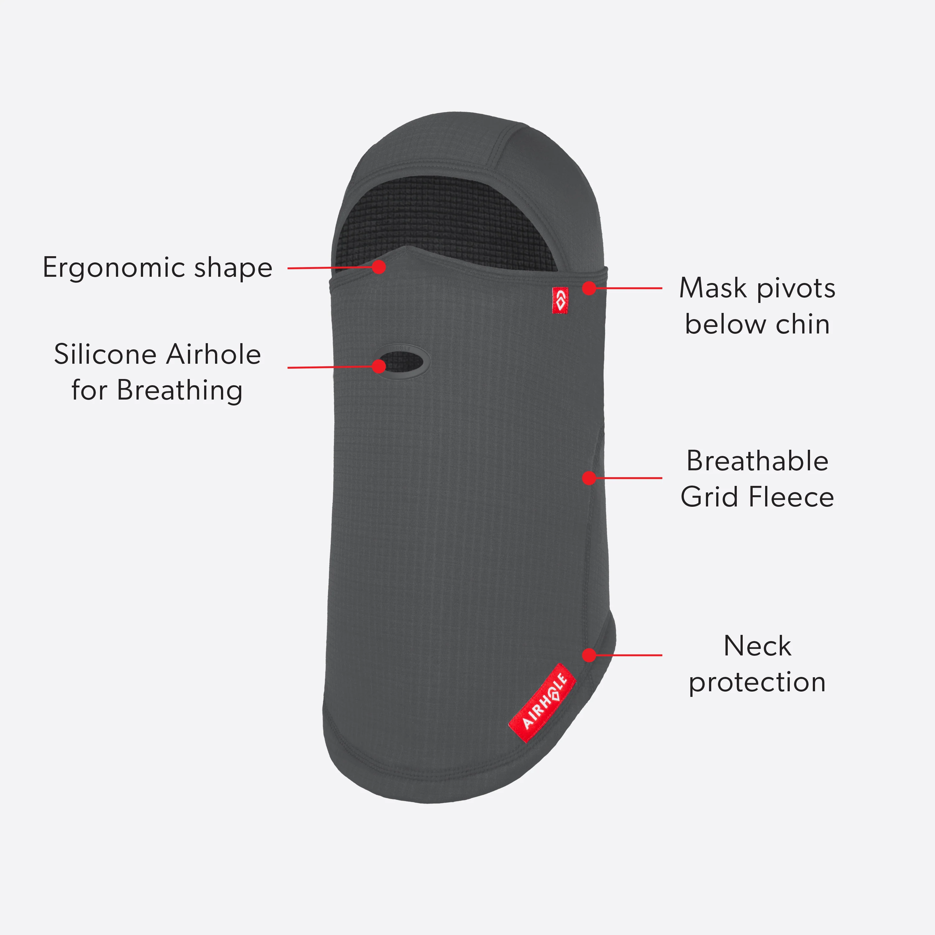 Airhole Original Mouth | Balaclava Waffle Fleece - Image 3