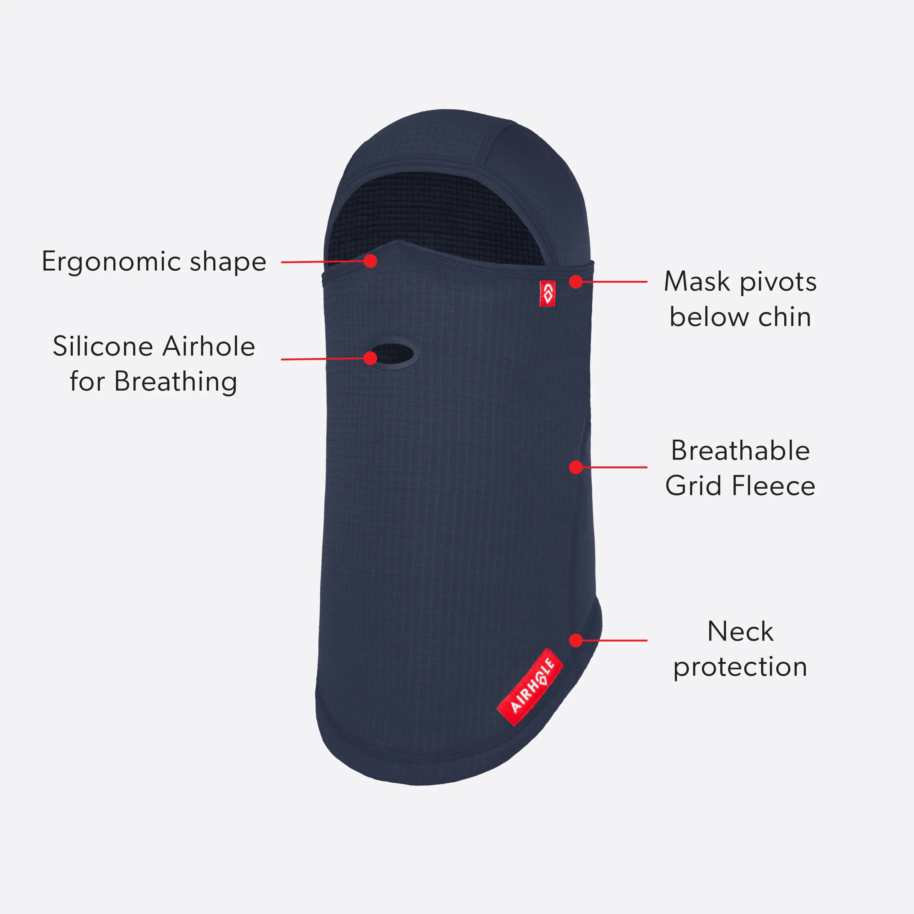 Airhole Original Mouth | Balaclava Waffle Fleece - Image 2