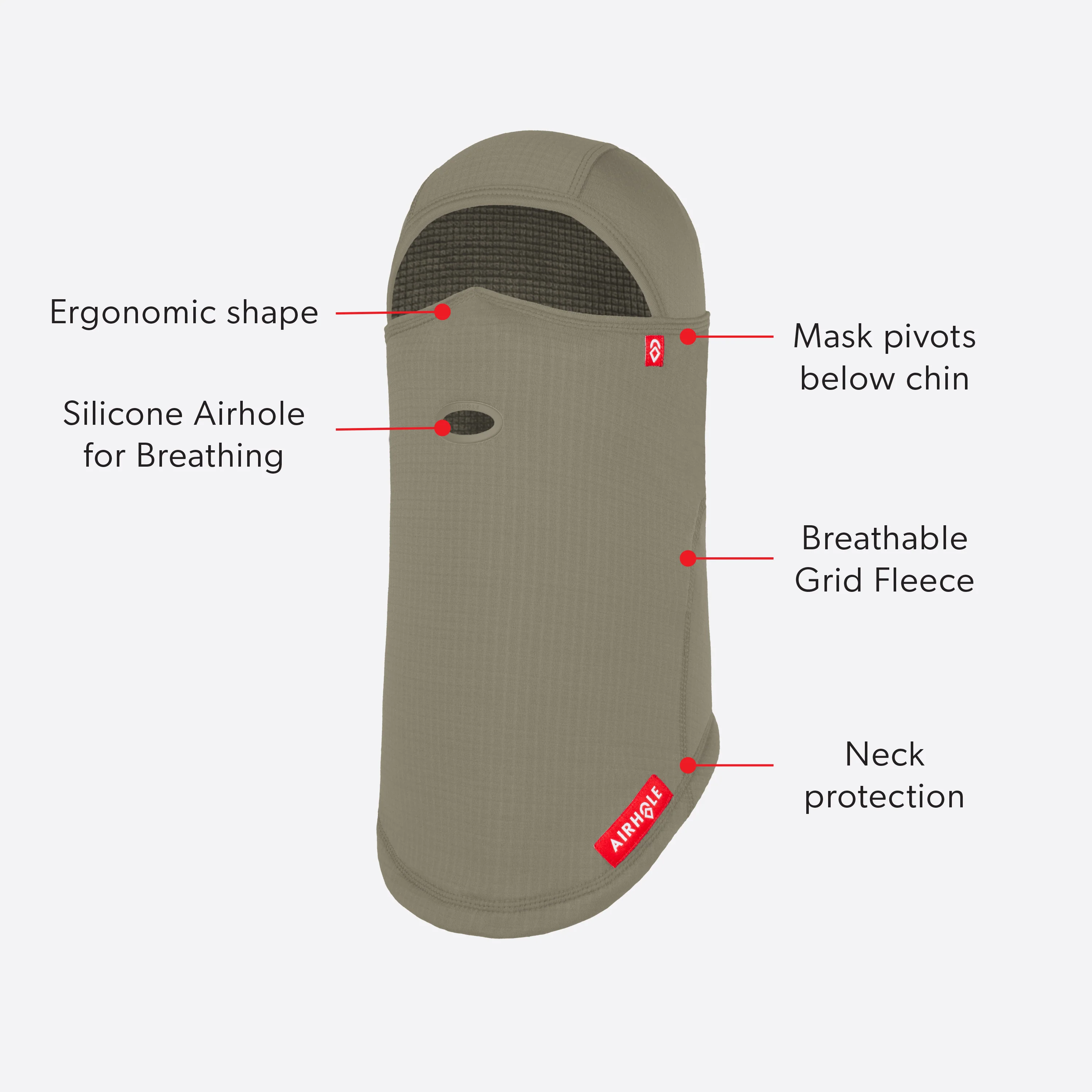 Airhole Balaclava Waffle Fleece - Image 2