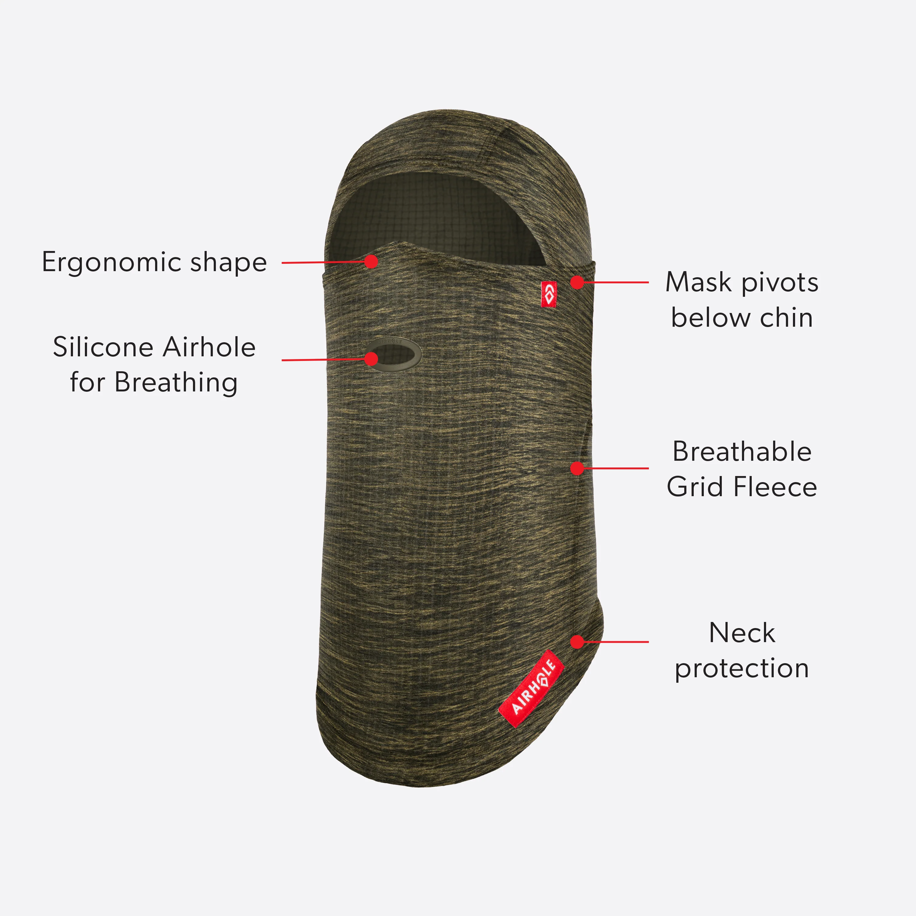 Airhole Balaclava Waffle Fleece - Image 2